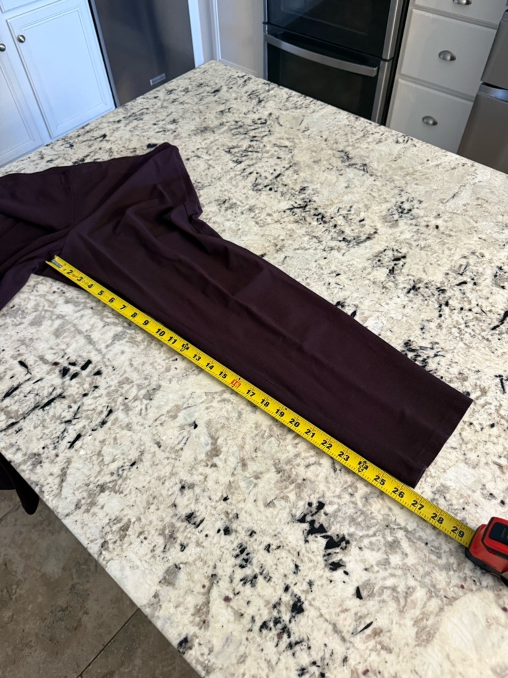 Eileen Fisher Washable Stretch Crepe Slim Ankle Pant Cassis Purple Large TK - Picture 11 of 16